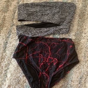 Proenza Schouler R16 Scribble/Static print Swim